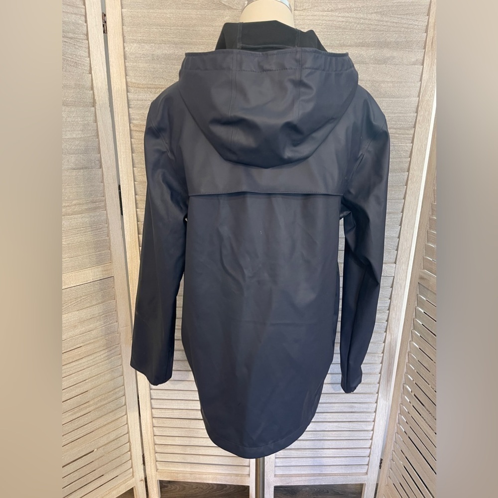 Herschel Navy Blue Women’s Rain Coat Size S - Picture 3 of 11